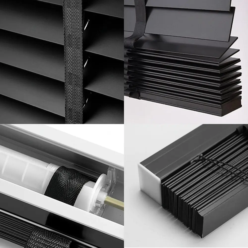 2 Inch Cordless Motorized Faux Wood Venetian Blinds