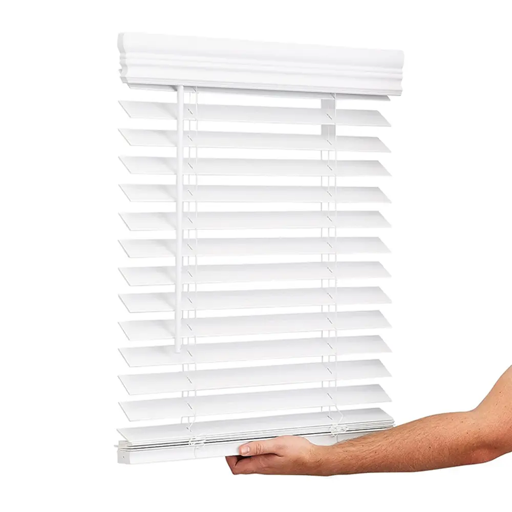 2 Inch Cordless Motorized Faux Wood Venetian Blinds