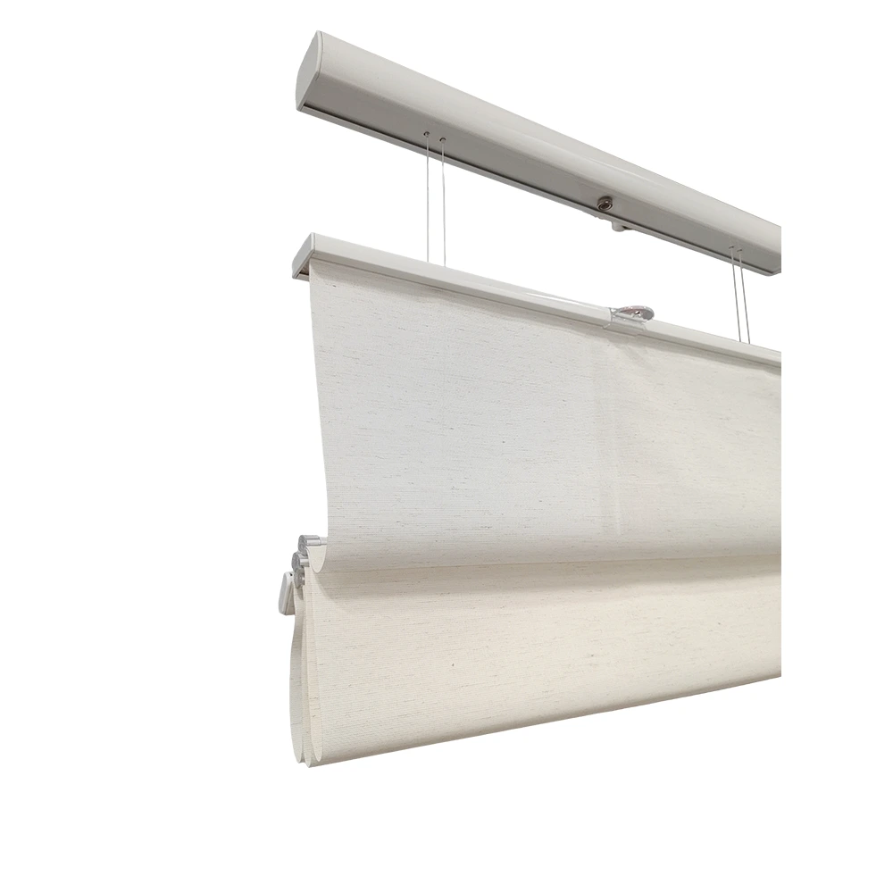 Custom Luxury Roman Shades with Elegant Sunshade Fabric