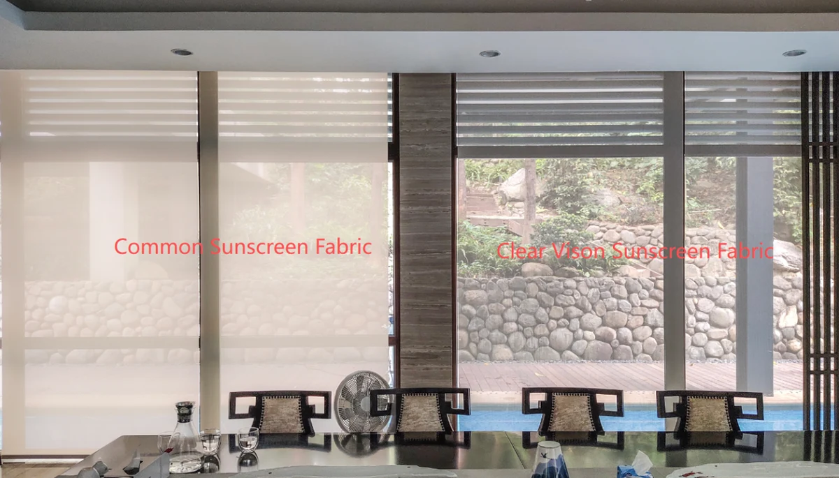 Modern Clear Views Solar Shades