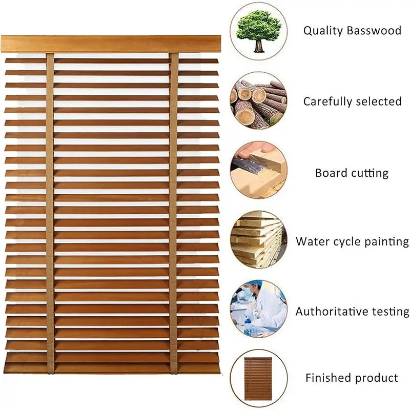 2 inch Venetian Wooden Basswood Blinds