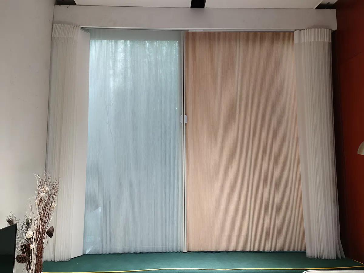 Custom Vertical Cellular Shades for Sliding Glass Doors & Large Windows