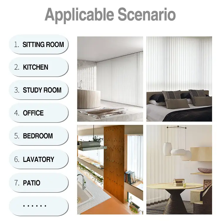 Sunscreen Fabric Light Control Vertical Blinds