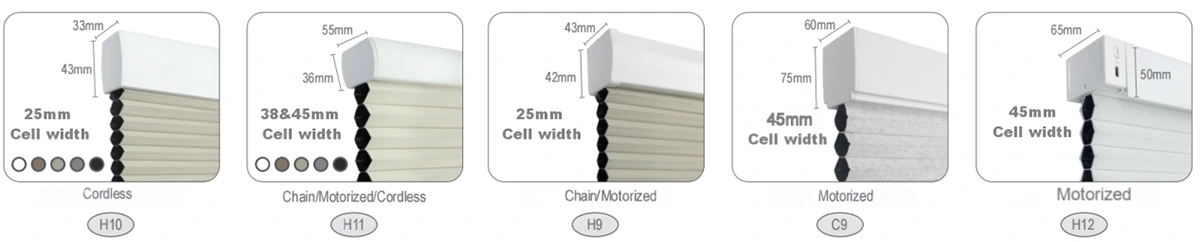 Top-Down Bottom-Up Cellular Shades