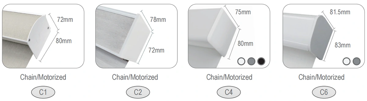 ROLLERGE Custom Size Butterfly Roller Shades