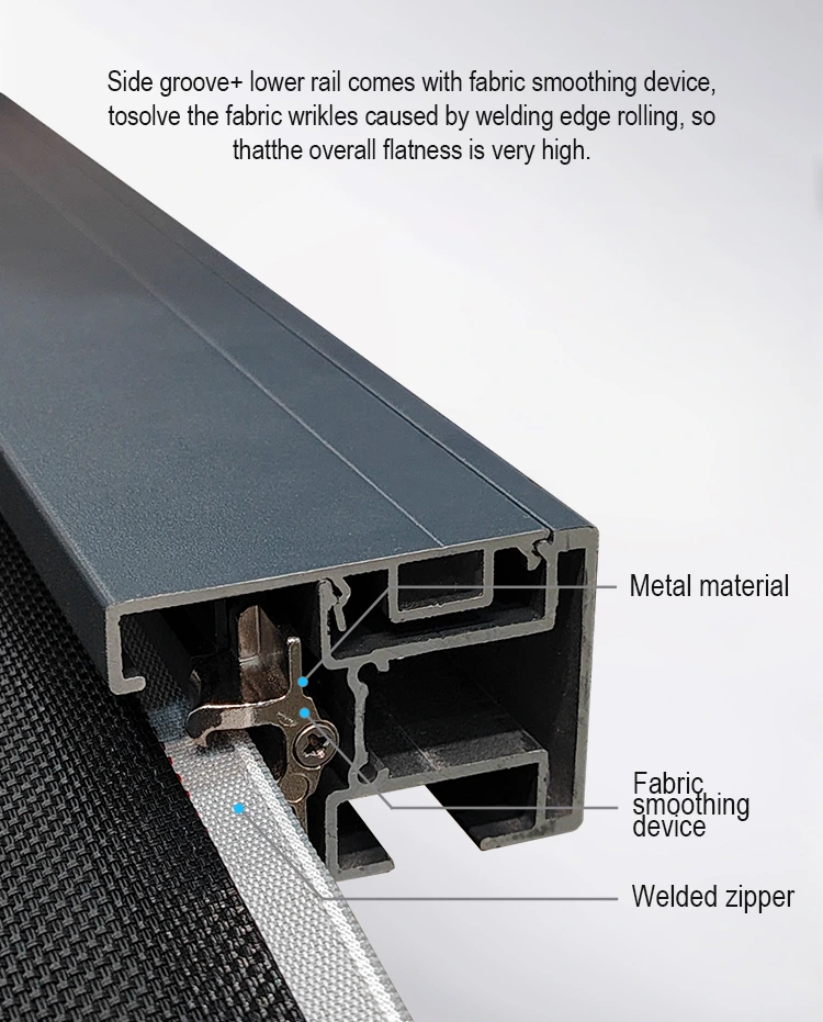 ROLLERGY Zipper Track Outdoor Blinds for Pergola