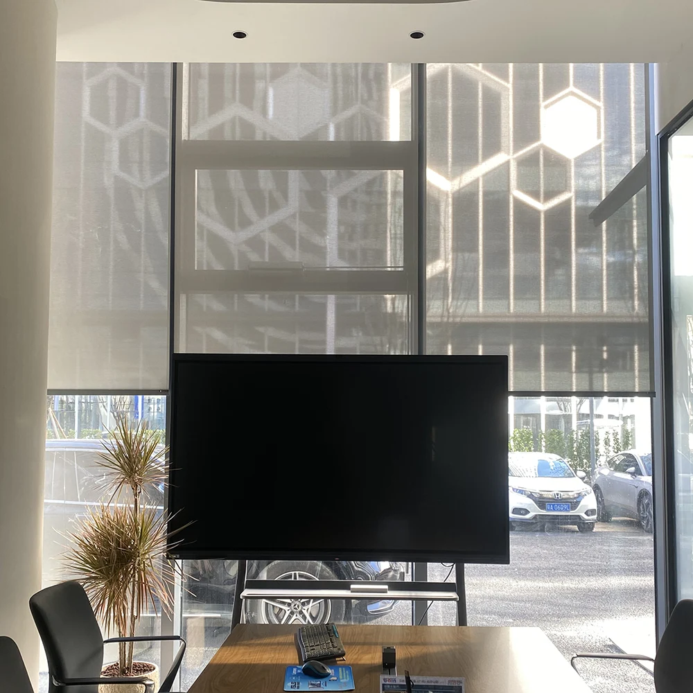 Modern Cordless Solar Shades for Clear Views