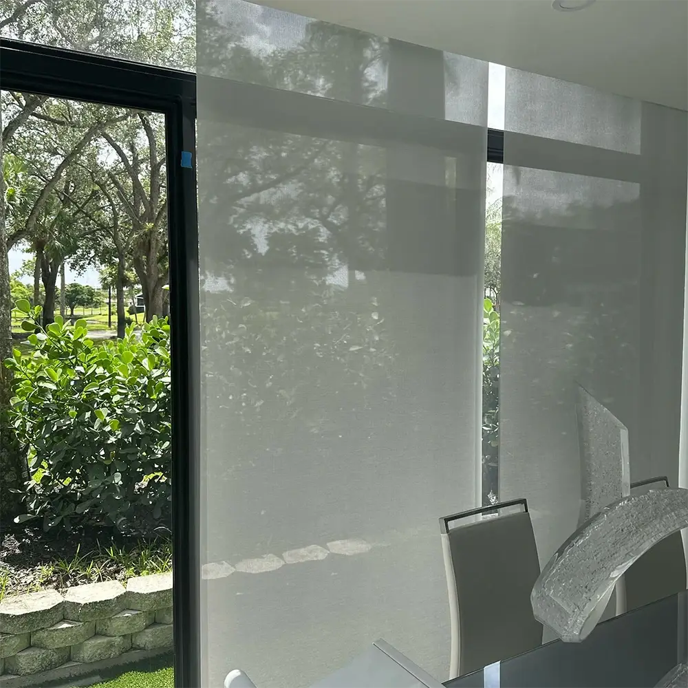 Modern Cordless Solar Shades for Clear Views